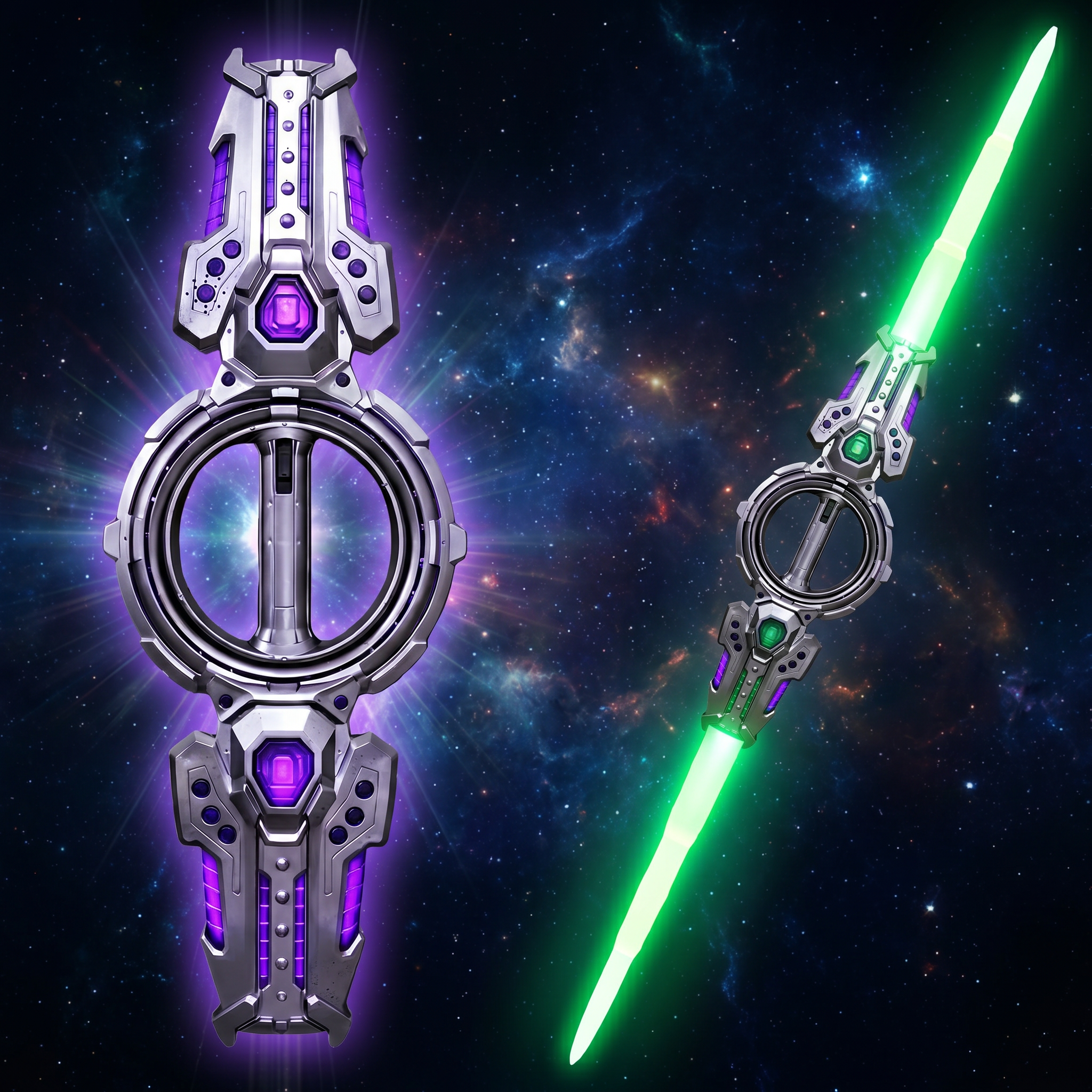 SparkBlade™ Dual-Spin LED Lightsaber